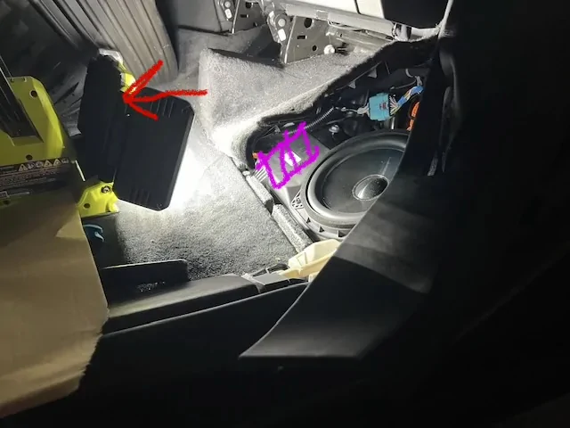 Tesla Cybertruck Simple Bass sound improvement using sound deadening material IMG_5464