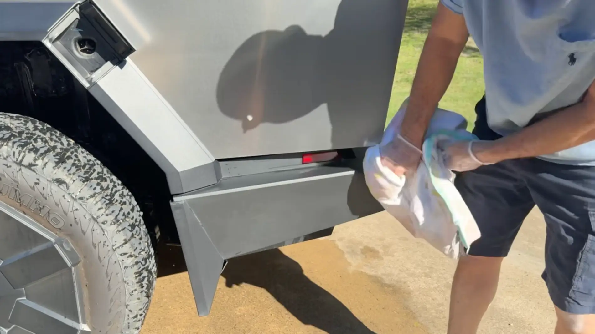 Tesla Cybertruck CYBERBRITE UPDATE -- Safe on CYBERTRUCK Plastic Trim & Glass TRIM8