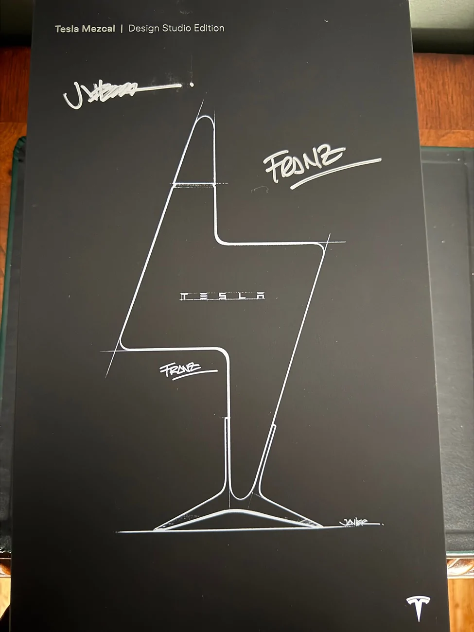 Tesla Cybertruck Got lucky with one of the signed tequila boxes! IMG_5311