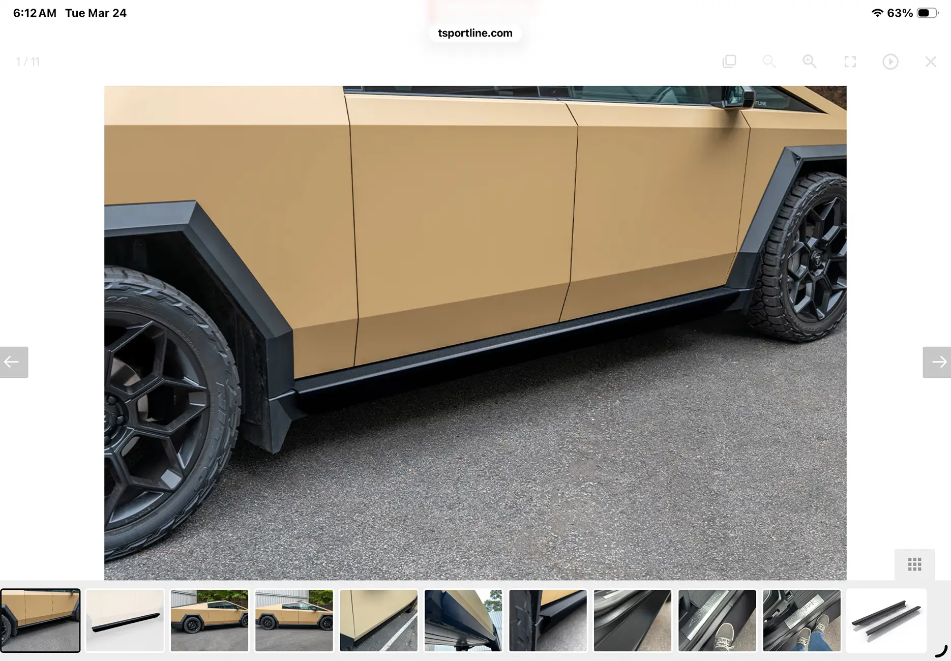 Tesla Cybertruck Terrestrial Package Without Rock Sliders but Running Boards Instead IMG_2778
