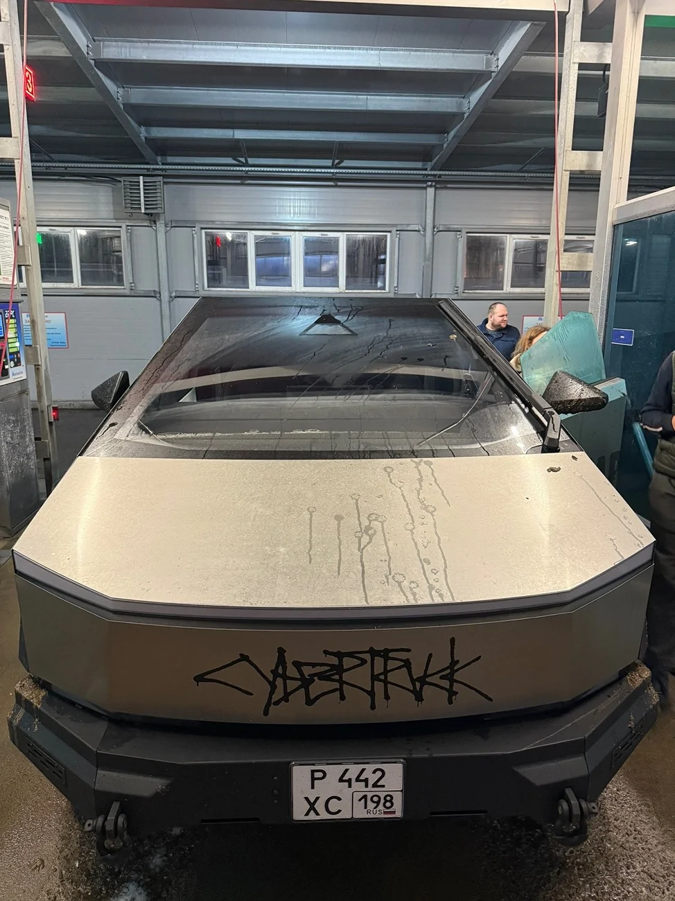 Tesla Cybertruck Side camera cover installed on fender (to protect against elements / snow / ice) j5476