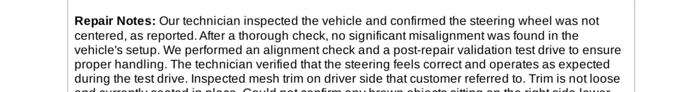 Tesla Cybertruck Steering wheel off-centered. SC acknowledging but no fix?! 1774479560327-f4