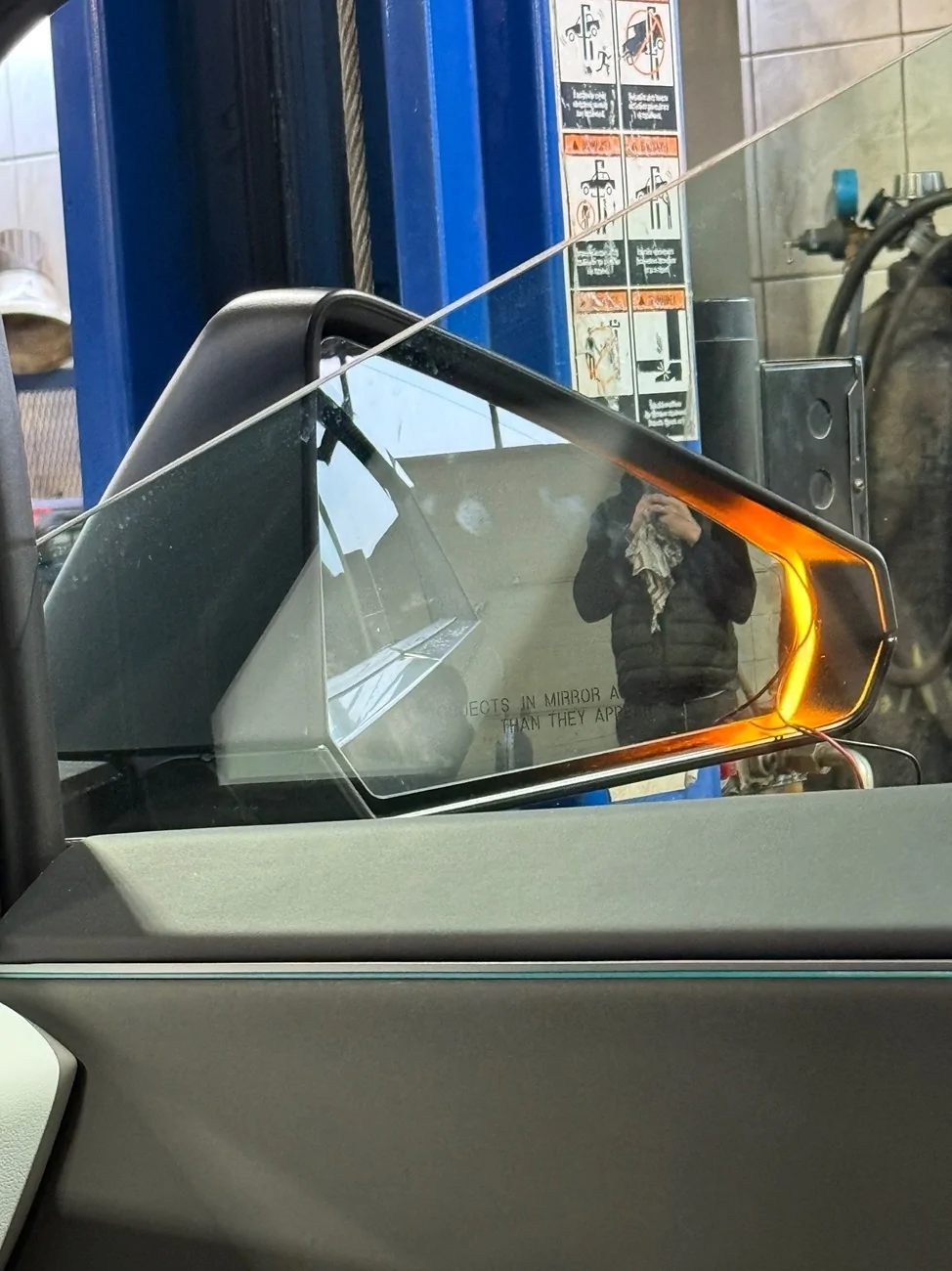 Tesla Cybertruck Side Mirrors Turn Signals custom install 23