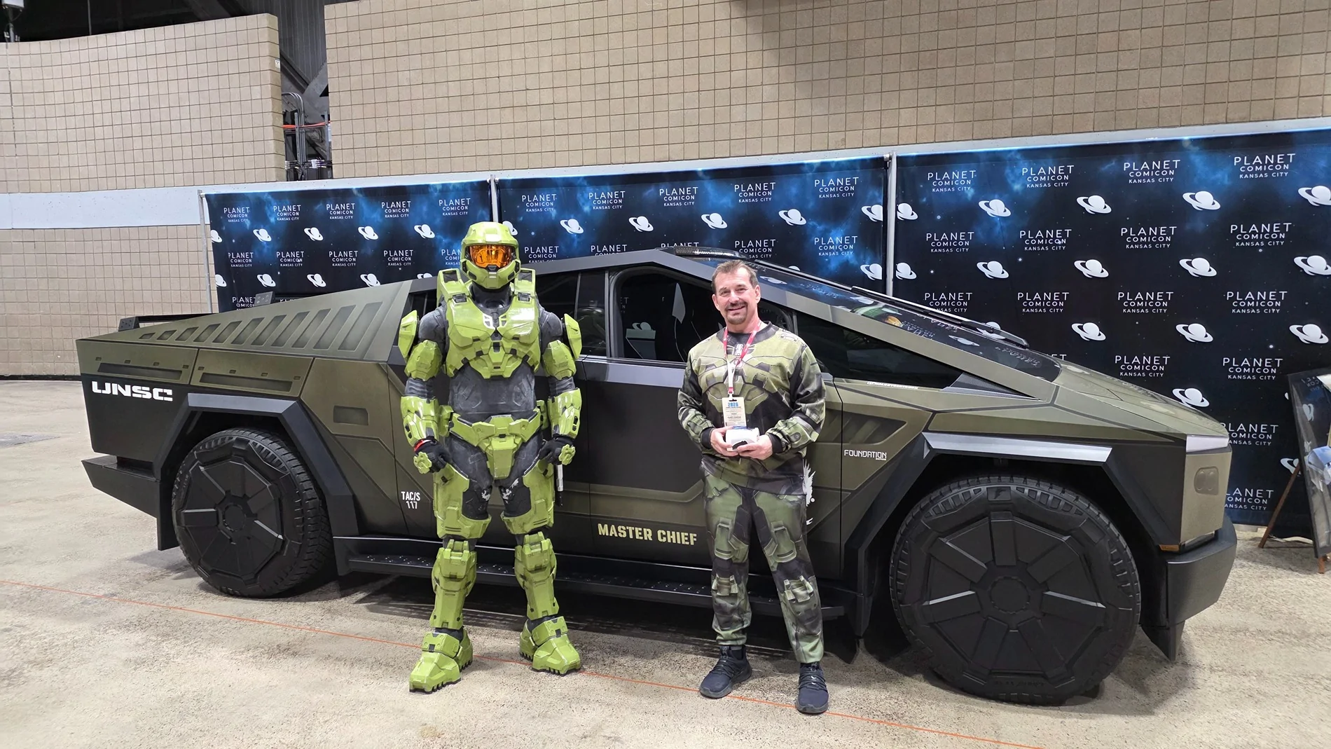 Tesla Cybertruck Halo Cybertruck at Planet Comicon this weekend! 20260327_172547