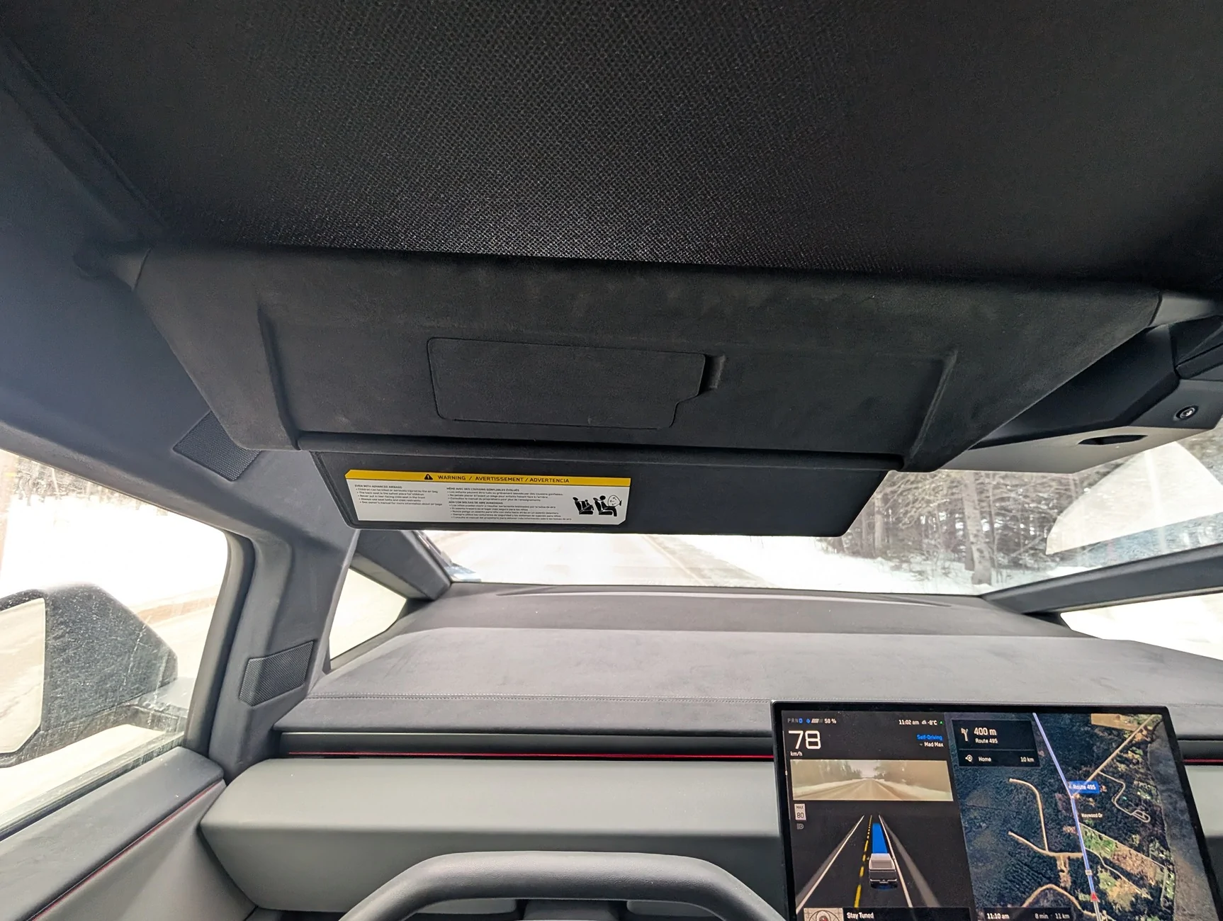 Tesla Cybertruck Sun Glare is Terrible Through the Front windshield PXL_20260221_150247083.MP