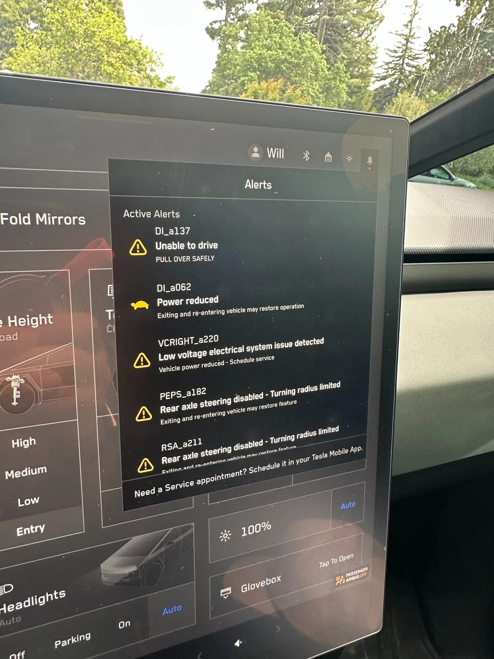 Tesla Cybertruck Low Voltage System Issue IMG_2930