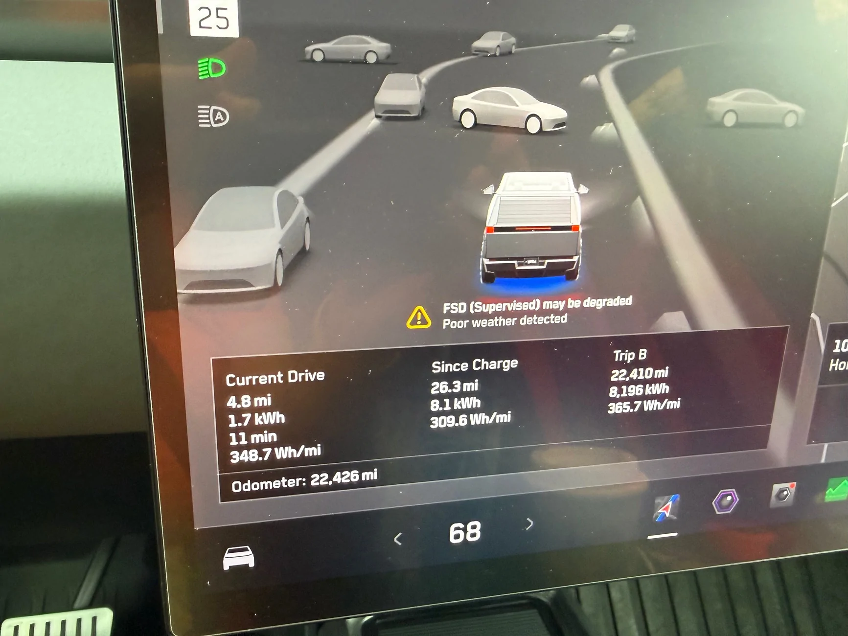 Tesla Cybertruck FSD “may be” degraded? IMG_0557