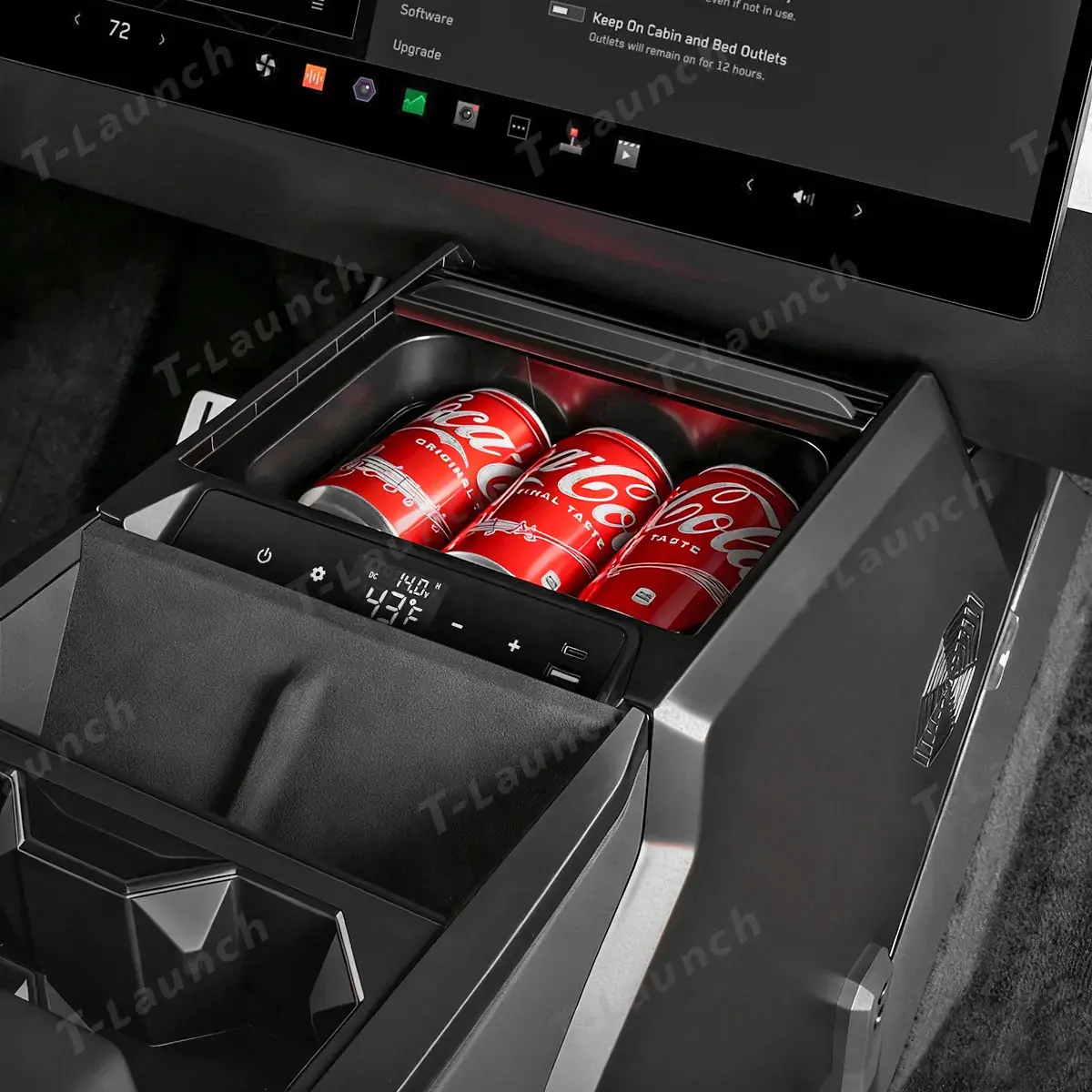 Tesla Cybertruck Pre-Launch: The Ultimate Cybertruck Center Console Refrigerator 116488-1e4f286057497b8d999fd337f0e6e919