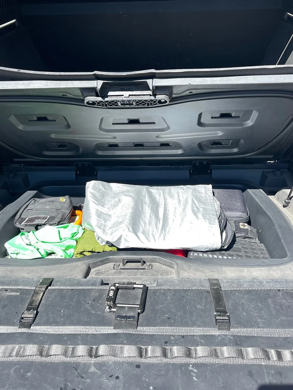 Tesla Cybertruck Vault Storage - what do you carry in your bed at all times?? Show me yours and I'll show you mine IMG_4761