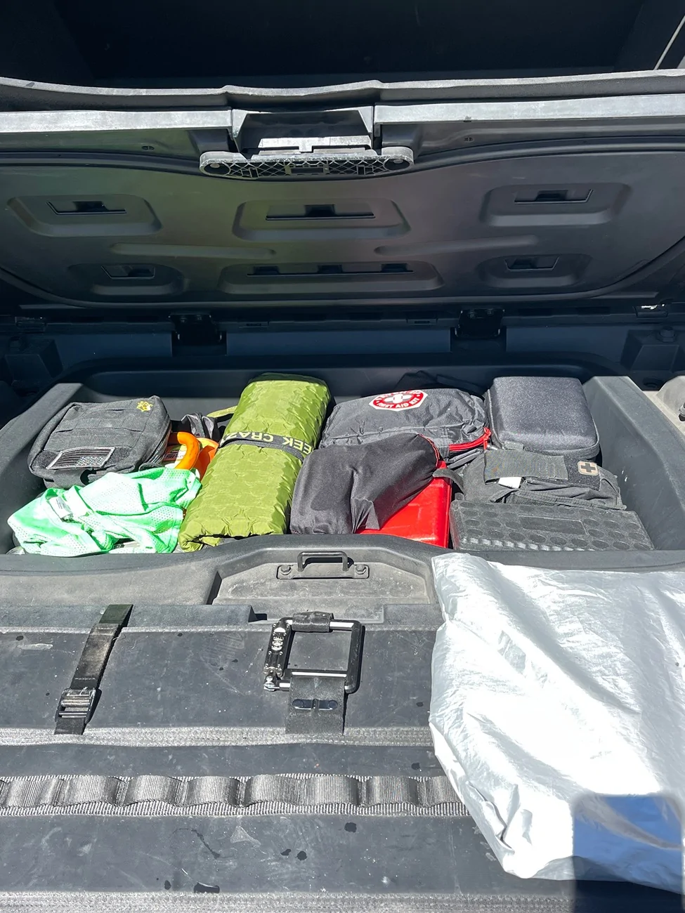 Tesla Cybertruck Vault Storage - what do you carry in your bed at all times?? Show me yours and I'll show you mine IMG_4762