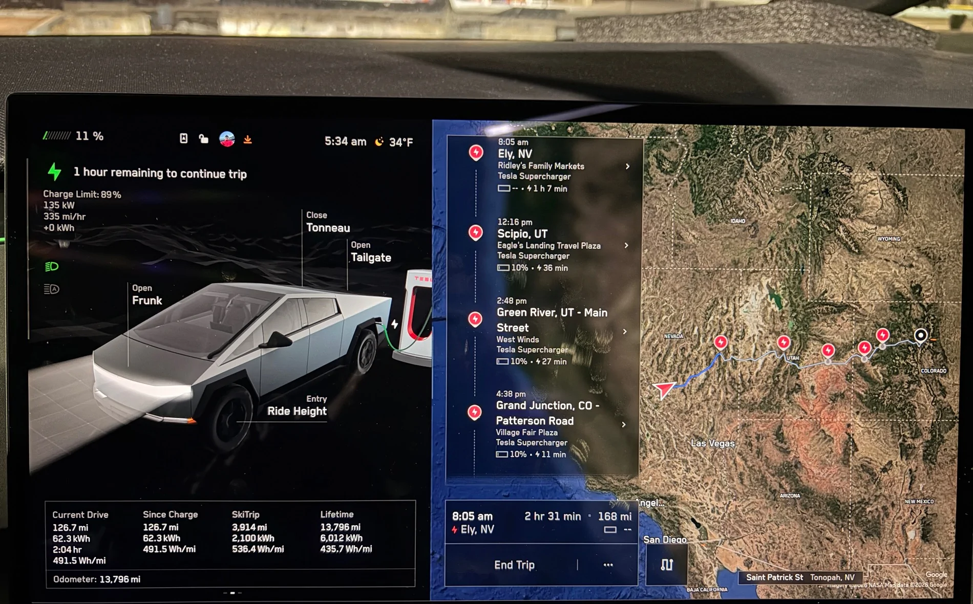 Tesla Cybertruck We'd like to get your feedback about range anxiety IMG_2716
