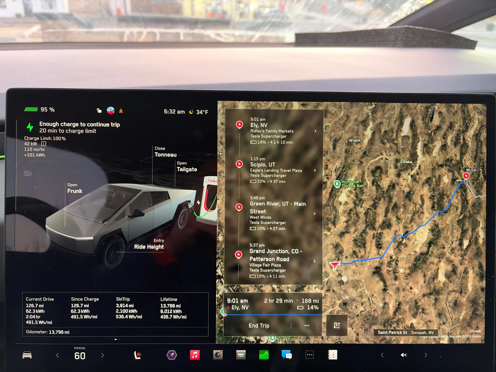 Tesla Cybertruck We'd like to get your feedback about range anxiety IMG_2724