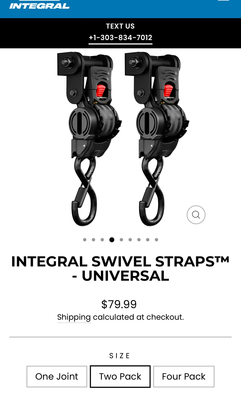 Tesla Cybertruck Retractable swivel straps.   Lower cost option 1775342282808-n