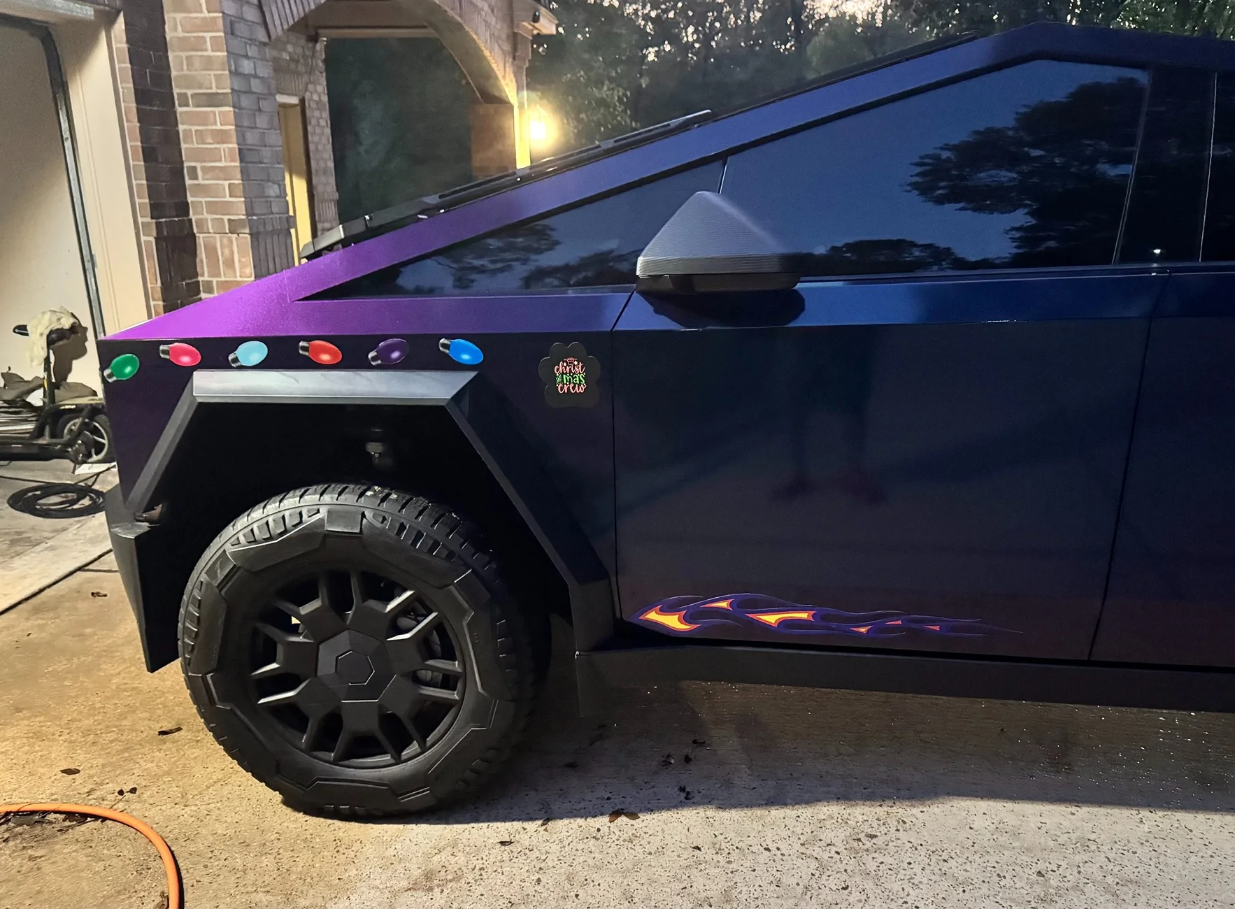 Tesla Cybertruck Should I go through brush car washes? flames
