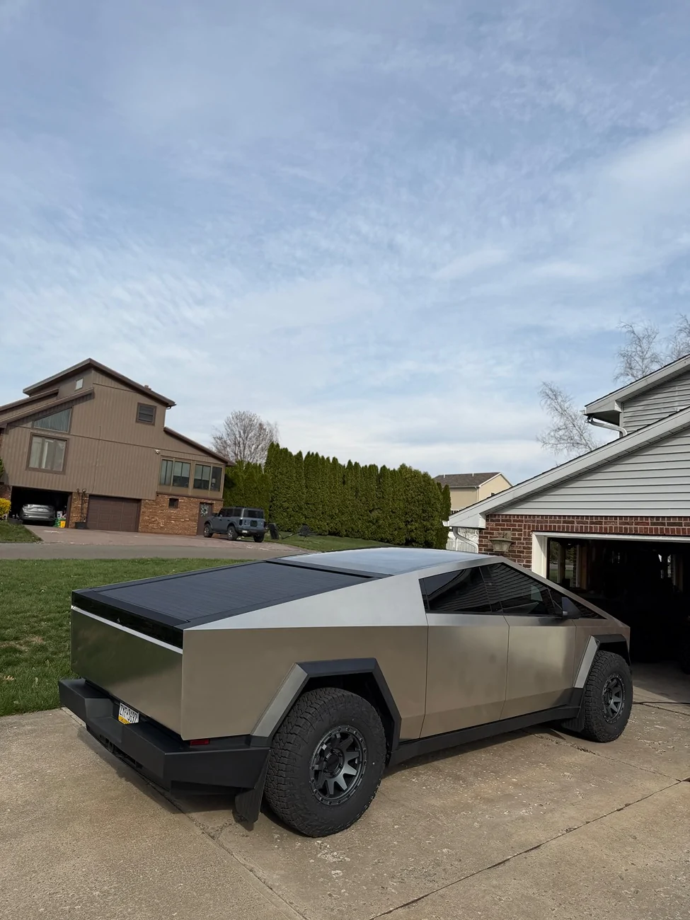 Tesla Cybertruck Mickey Thompson Baja Boss Tires (305/70r18) + 18" Method 705 Wheels (18x9) on Cybertruck IMG_1050