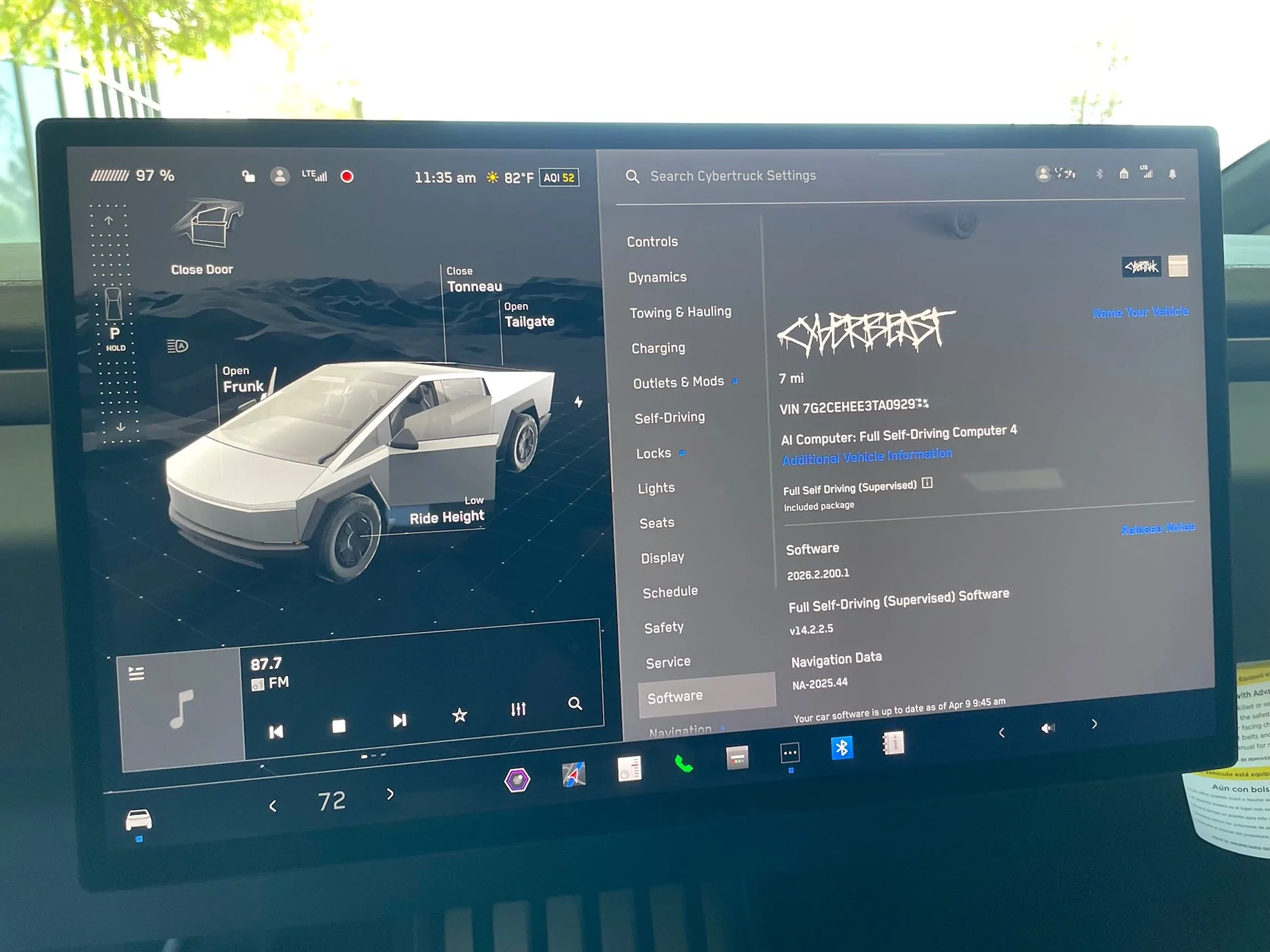 Tesla Cybertruck 2026 Cyberbeast with luxe package delivery update IMG_5509