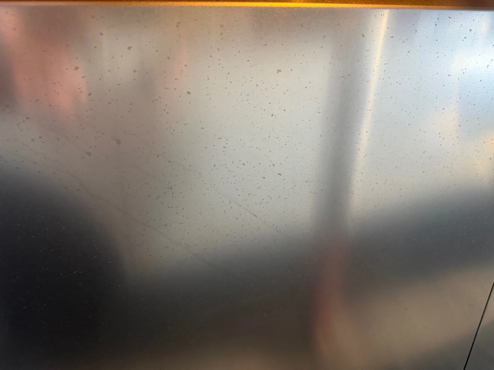 Tesla Cybertruck CyberSpots - spots on stainless steel IMG_3212