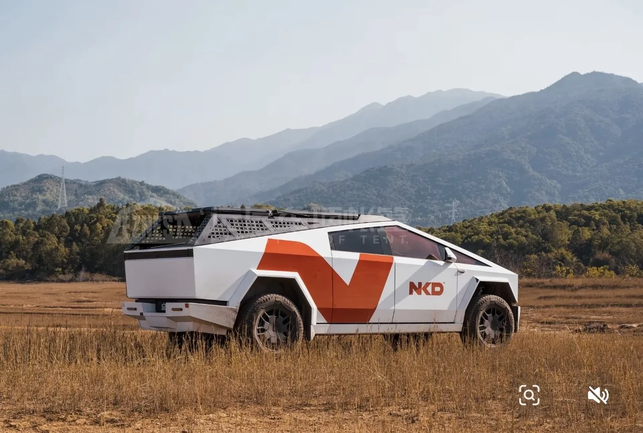 Tesla Cybertruck Mars versus Urander rack IMG_4920