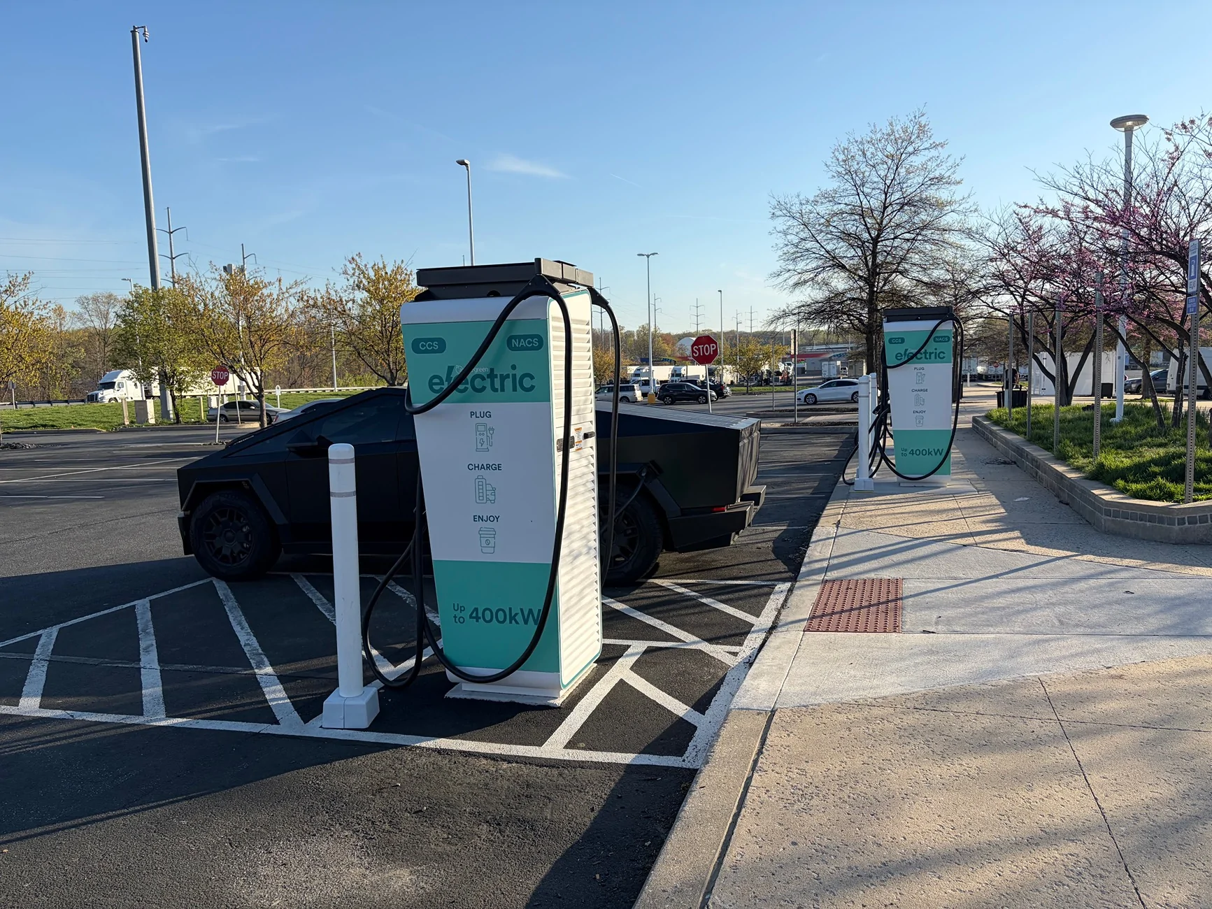 Tesla Cybertruck Tesla Charger removal Delaware. IMG_0804