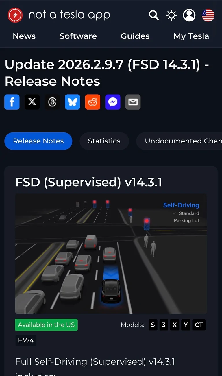 Tesla Cybertruck FSD 14.3.1 rolling out IMG_1003