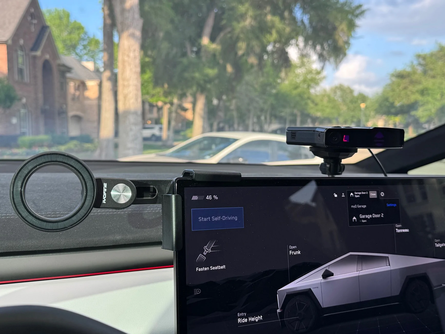 Tesla Cybertruck Perfect Radar Detector Mount!! IMG_5021