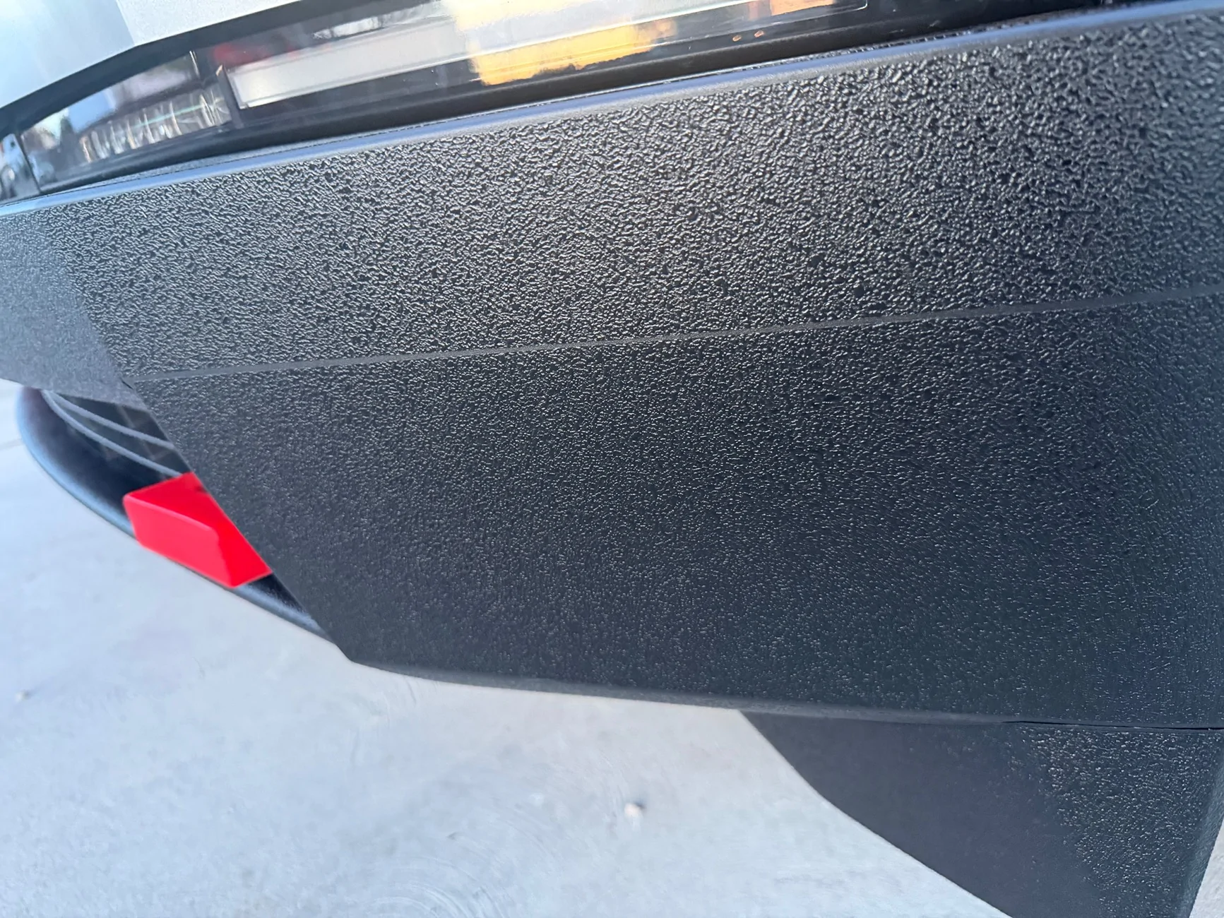 Tesla Cybertruck Xpel Armor installed on front bumper IMG_1065