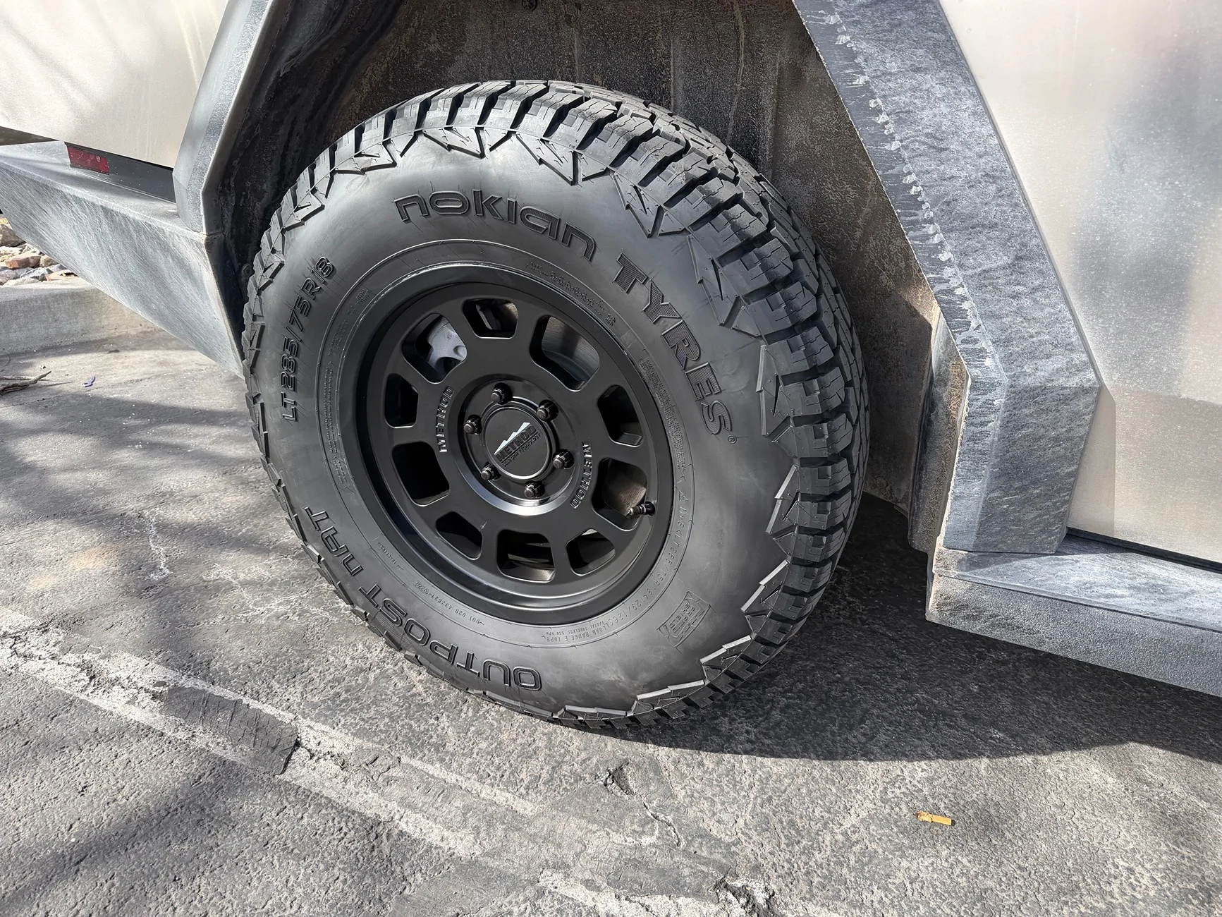 Tesla Cybertruck 20" Core Wheel set plus new tires for your 18" wheels. IMG_2798