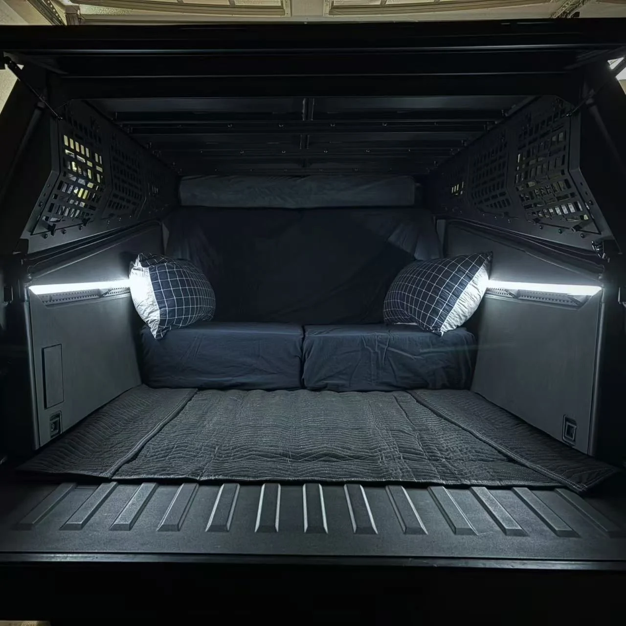 Tesla Cybertruck Urander Bed Cap Ideas & Setups 155