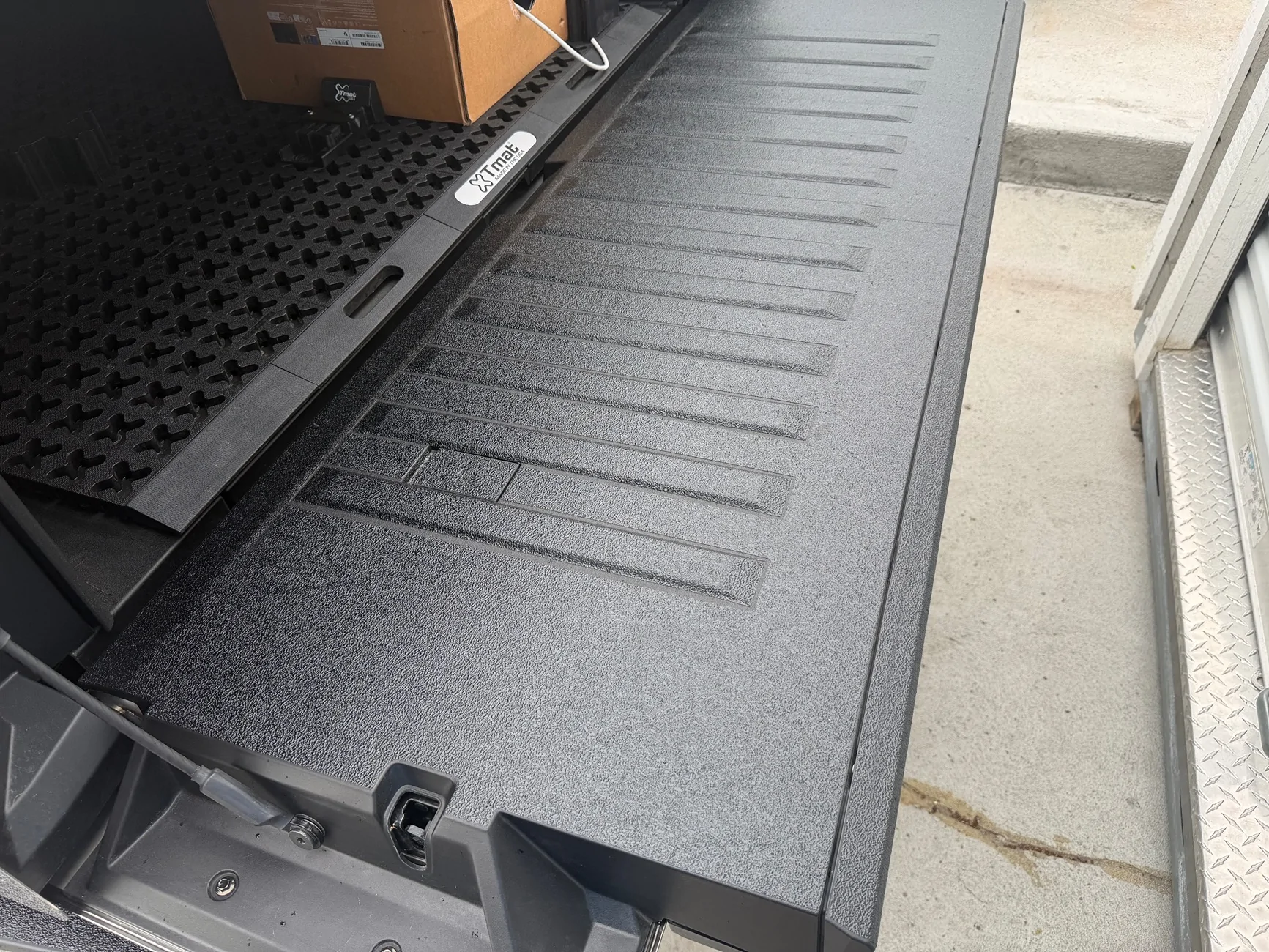 Tesla Cybertruck Xpel Armor installed on front bumper IMG_1072