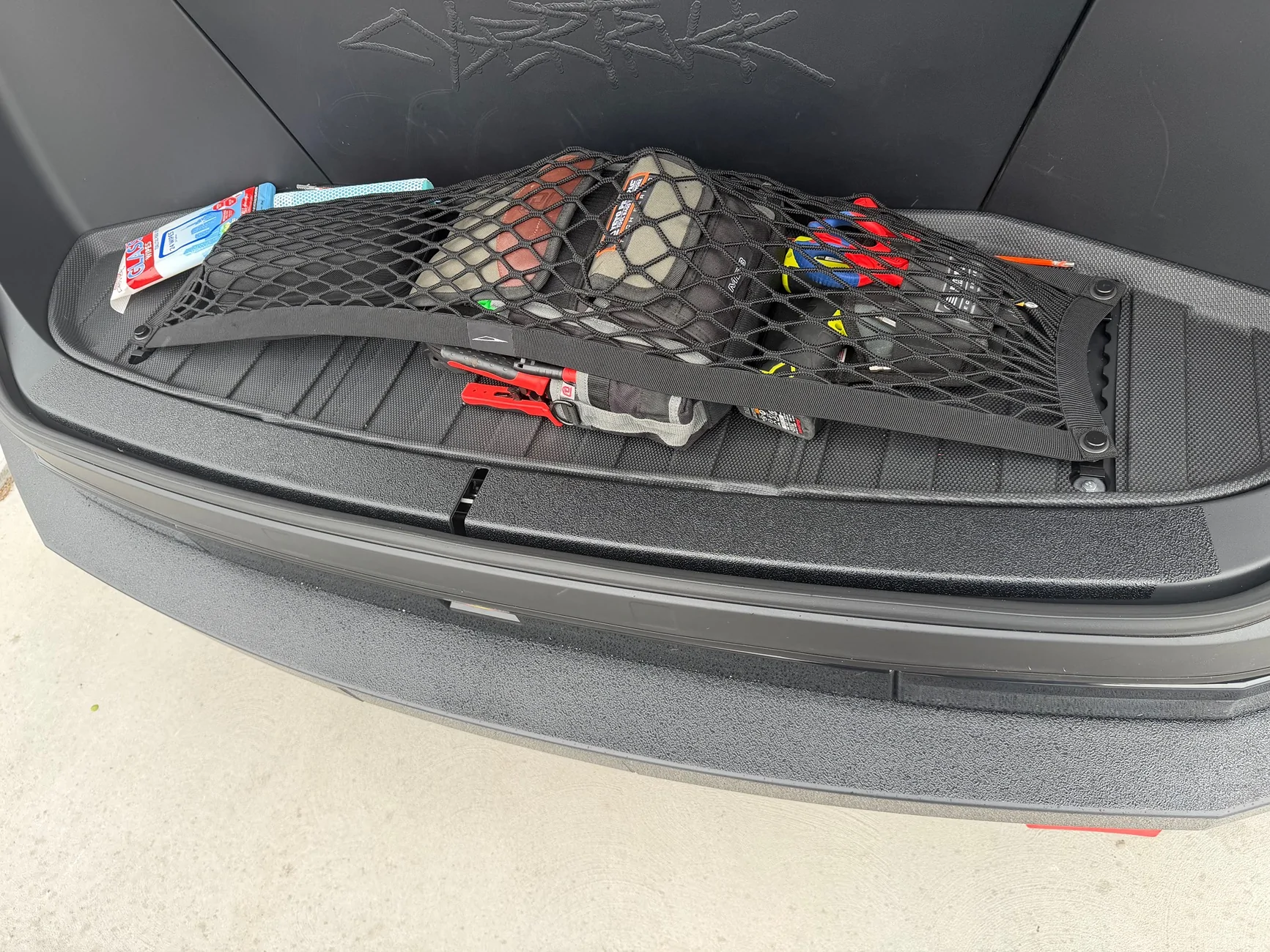 Tesla Cybertruck Xpel Armor installed on front bumper IMG_1077