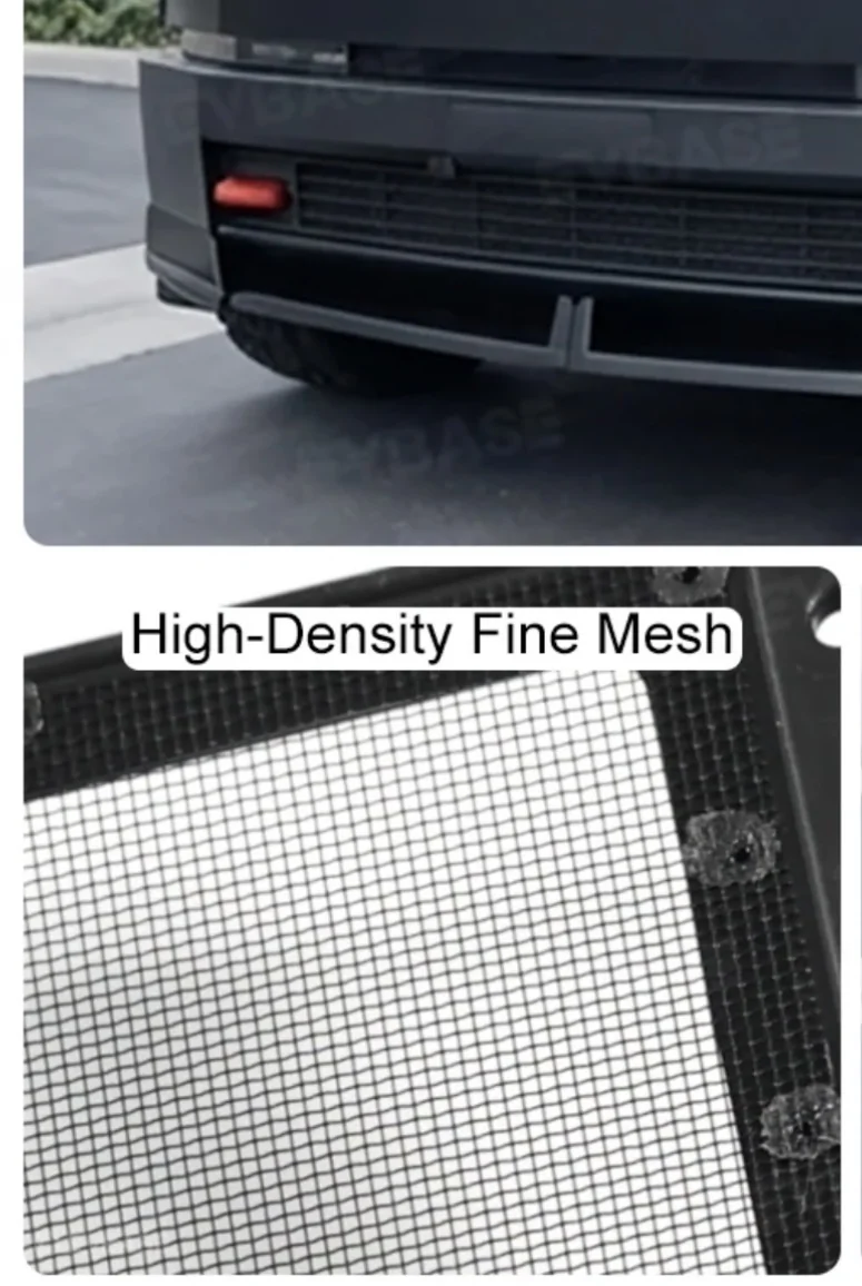 Tesla Cybertruck No-Drill Lower Bumper Grille insect/debris Cover Insert IMG_6364