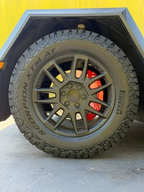 Tesla Cybertruck Powder Coated Brake Calipers DIY! t1
