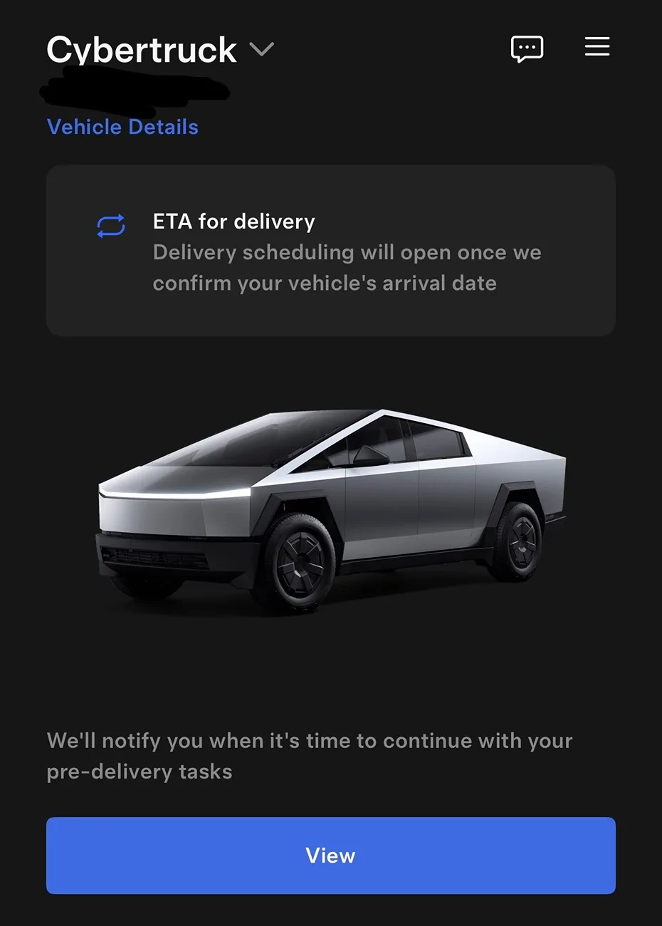 Tesla Cybertruck Why does the app look different for different trims? IMG_0711