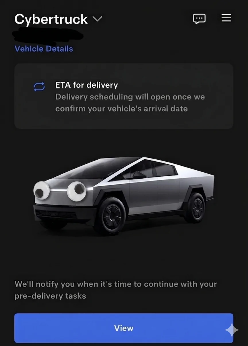 Tesla Cybertruck Why does the app look different for different trims? IMG_3101