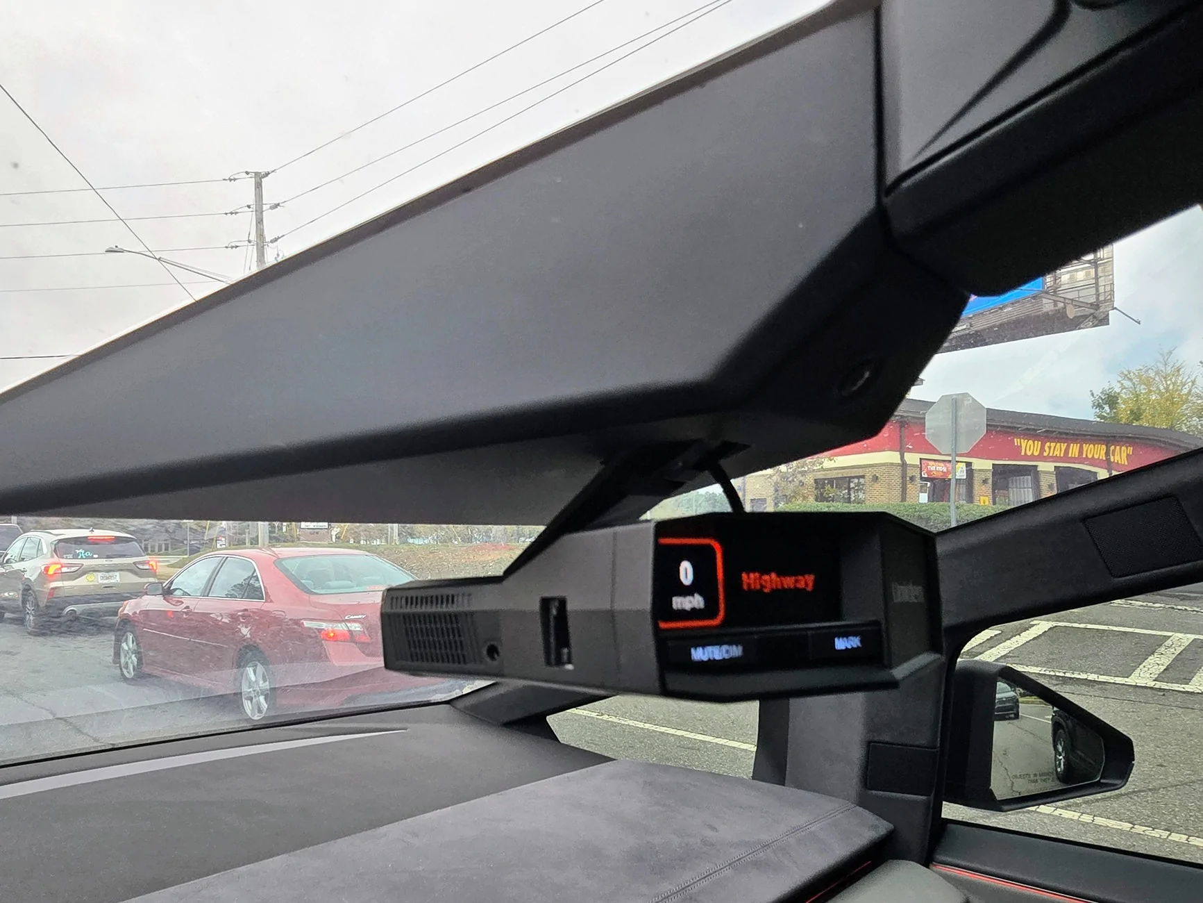 Tesla Cybertruck Perfect Radar Detector Mount!! 20241106_163751