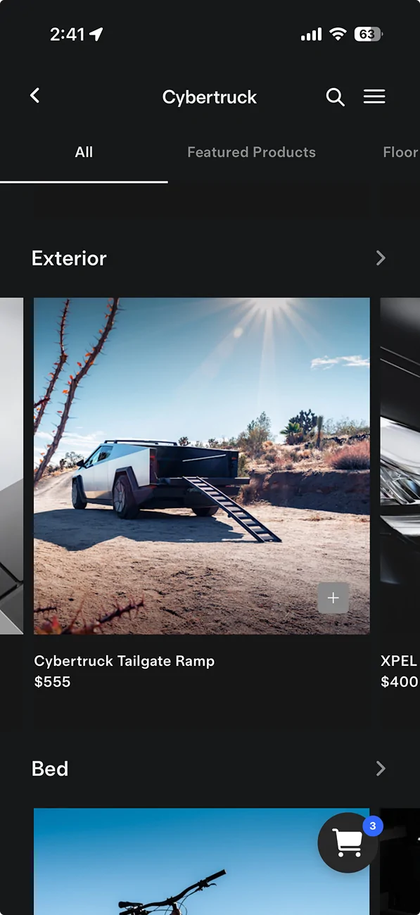 Tesla Cybertruck Max Trax recovery boards installed on Tesla Molle panel 1776804098537-y1