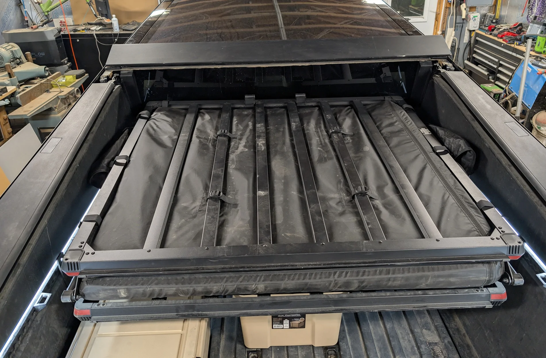 Tesla Cybertruck Cheap DIY tent alternative to Cybertent - Canadian Edition PXL_20260422_015127844.RAW-01