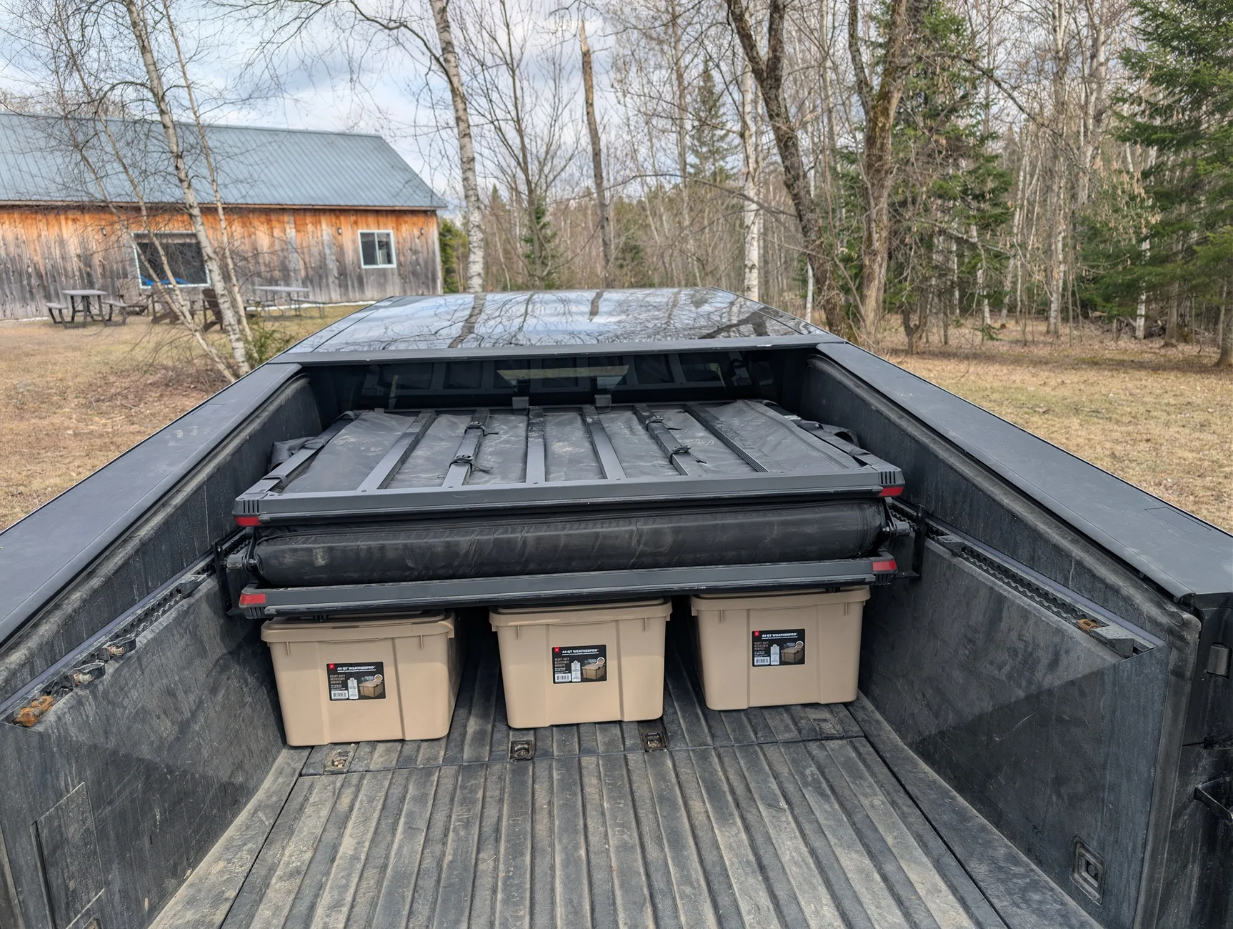 Tesla Cybertruck Cheap DIY tent alternative to Cybertent - Canadian Edition PXL_20260422_014851631.RAW-01