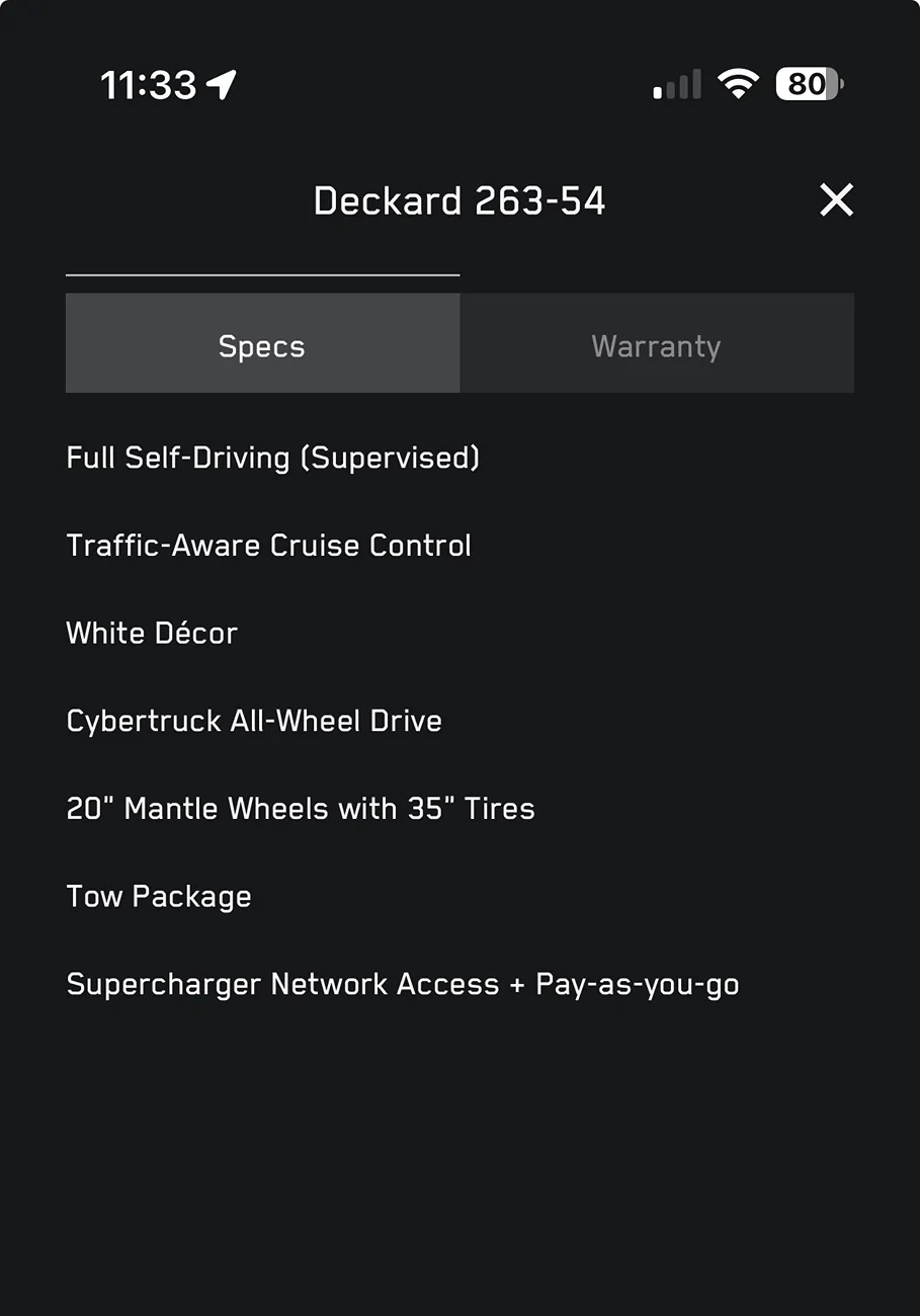 Tesla Cybertruck New to me and my CT: FREES UPERCHARGING UNTIL JULY 20 2026 IMG_7002