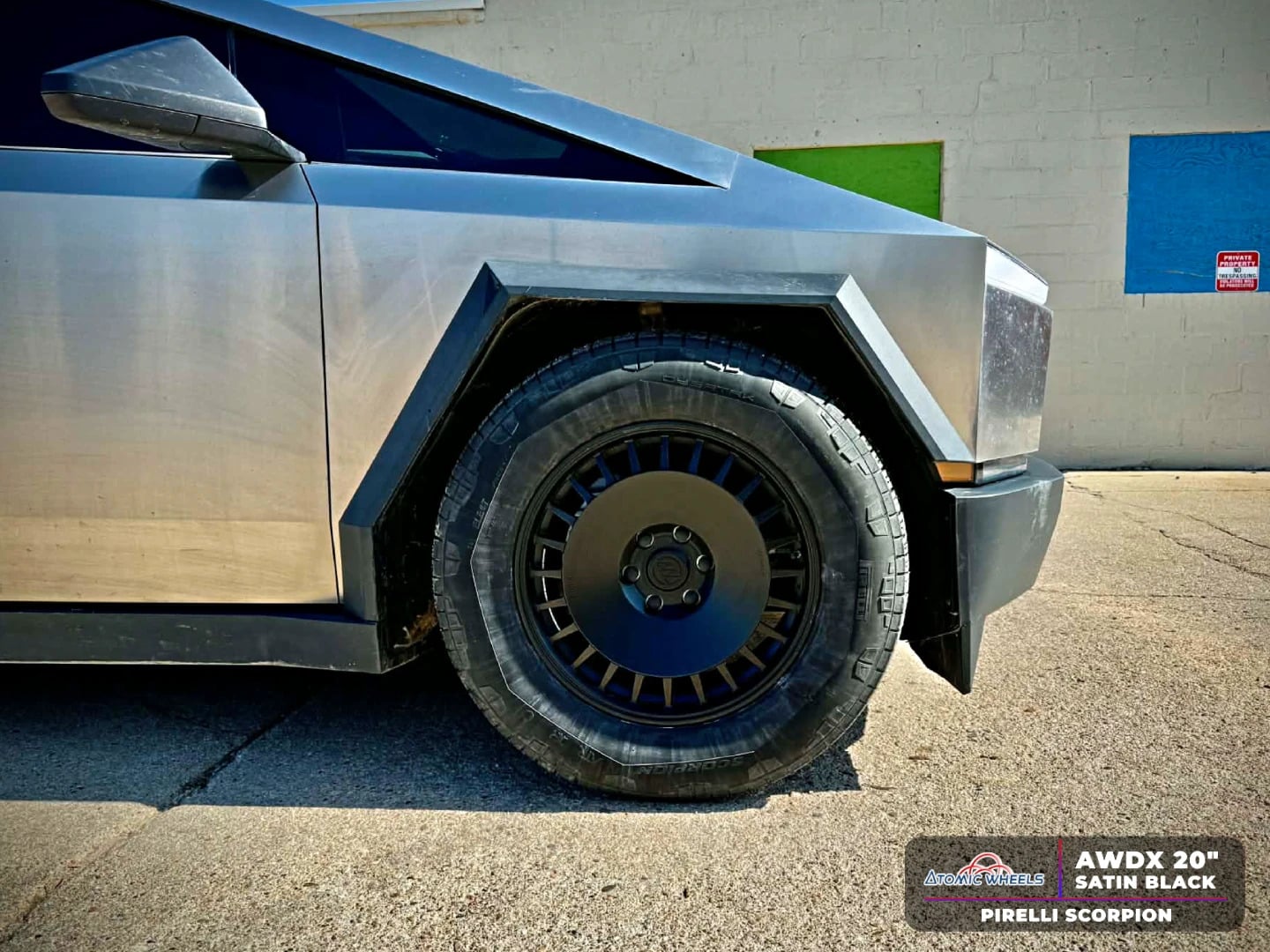 Tesla Cybertruck Fully Forged Atomic Wheels for Tesla Cybetruck awdx-20bct-2-