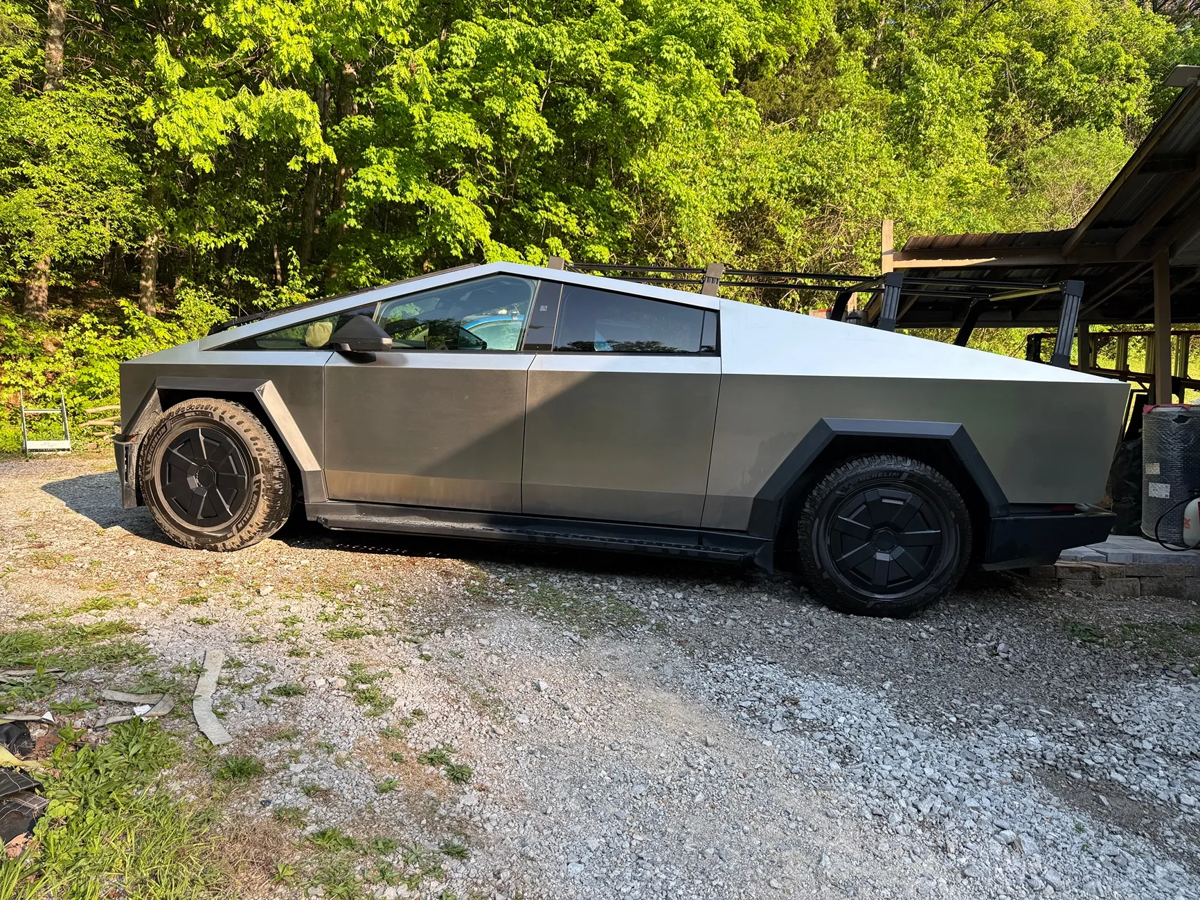 Tesla Cybertruck Will the Cyber Wheel Cover fit on these Wheels / Pirelli Scorpion tires? IMG_2954