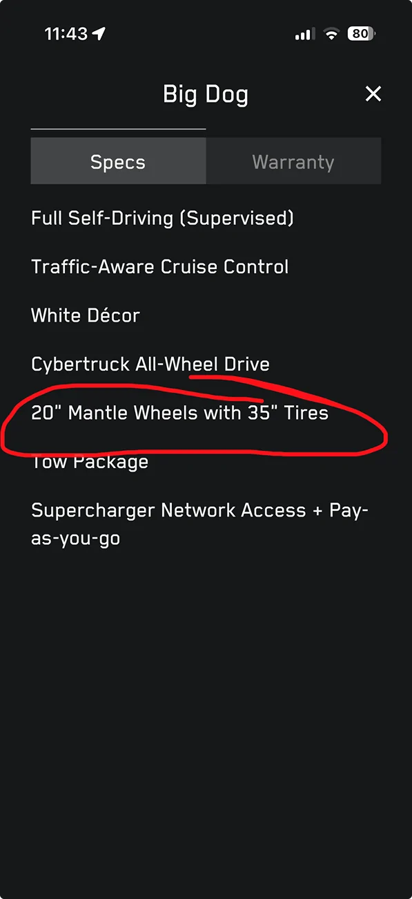Tesla Cybertruck “Cyber Wheels” are now “Mantle Wheels” huh? 1777131983994-o