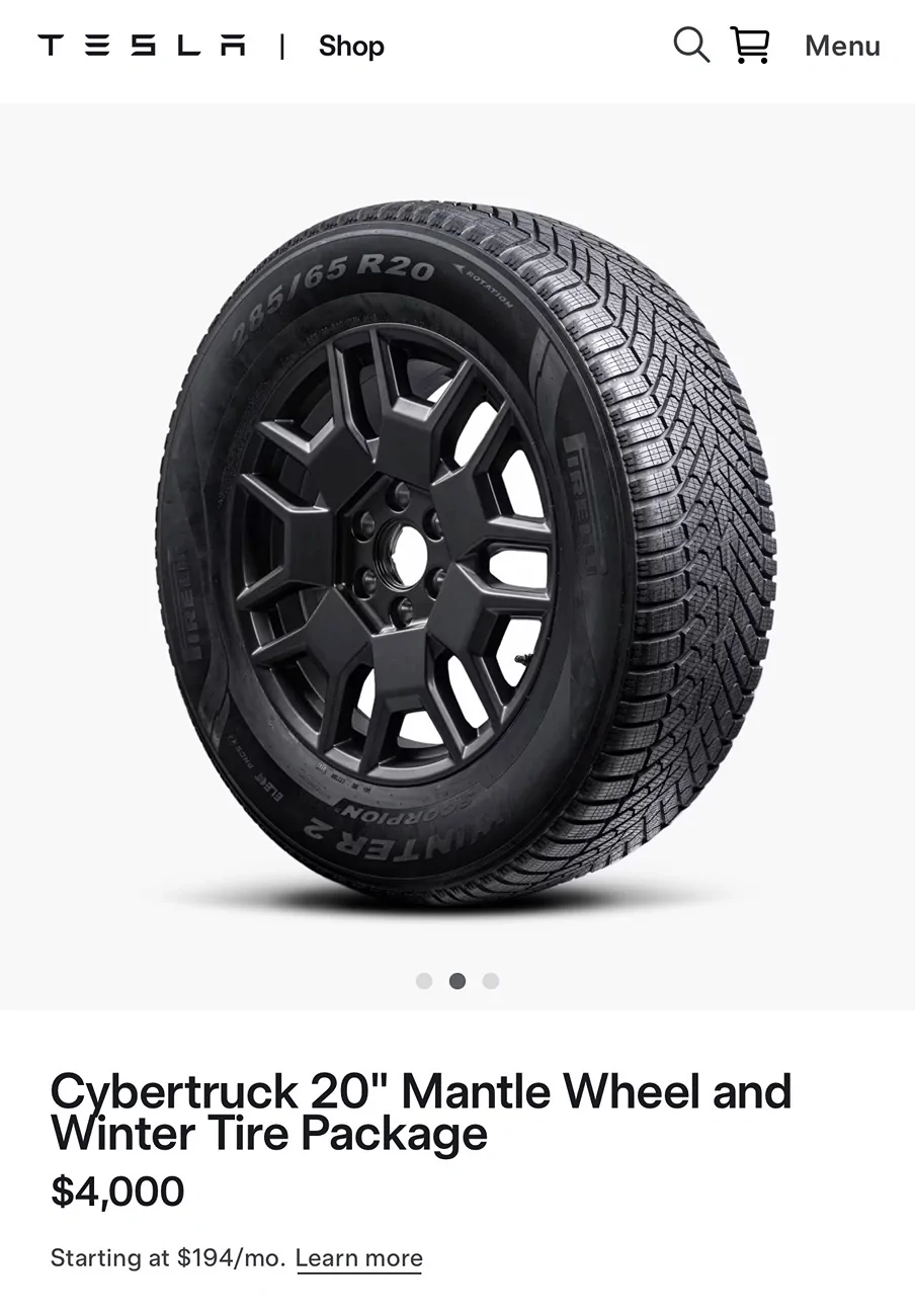 Tesla Cybertruck “Cyber Wheels” are now “Mantle Wheels” huh? IMG_1790