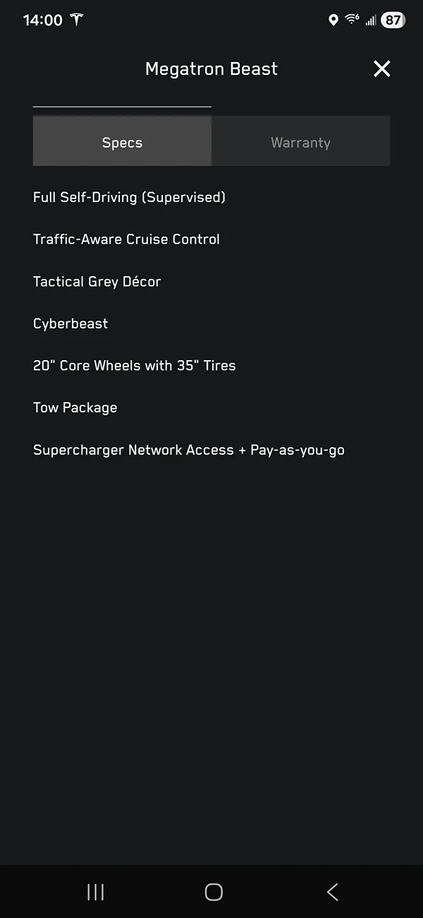 Tesla Cybertruck “Cyber Wheels” are now “Mantle Wheels” huh? Screenshot_20260425_140013_Tesla