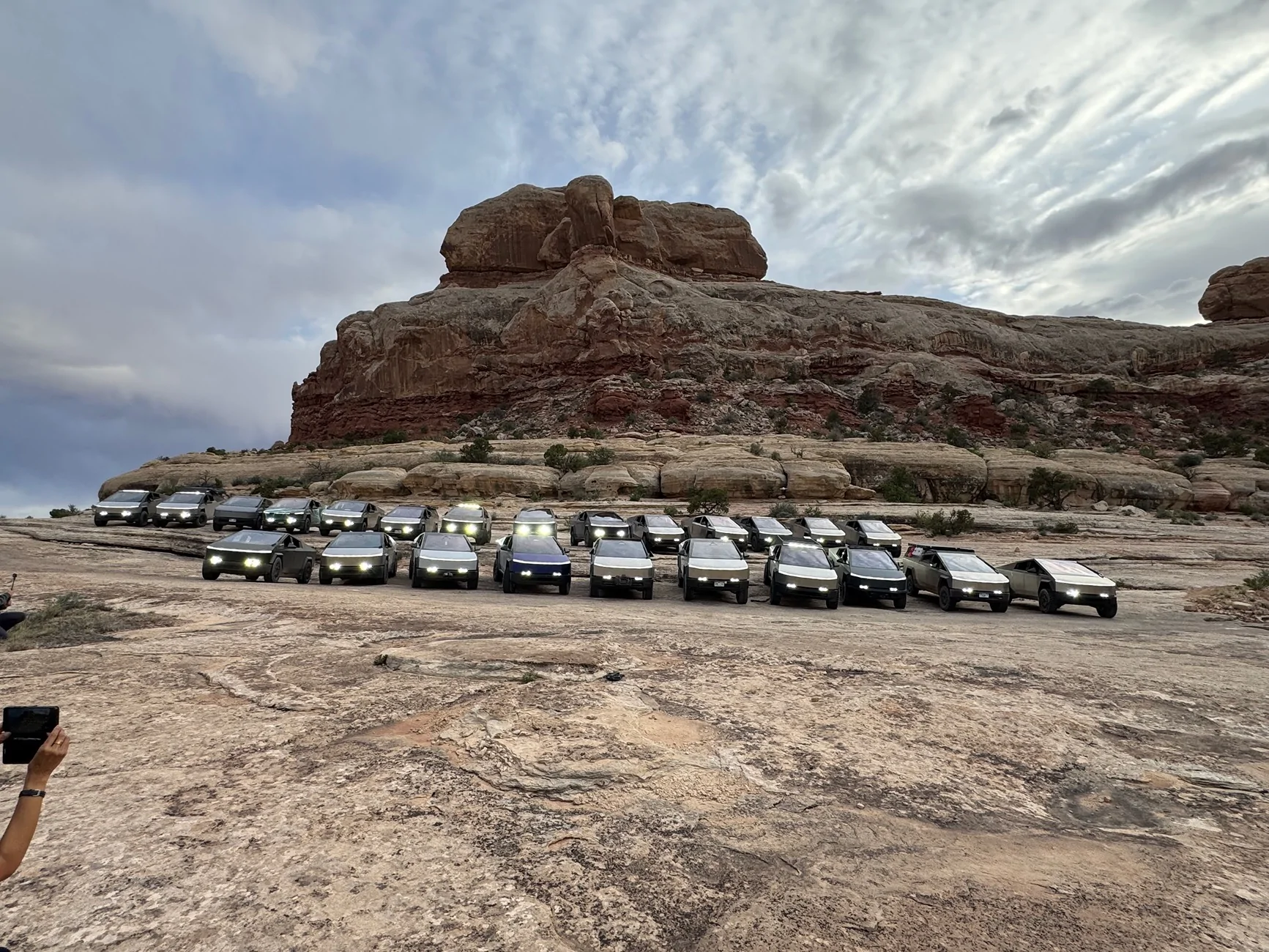 Tesla Cybertruck Urander x DECKED in Moab with CyberTrex Events IMG_6512