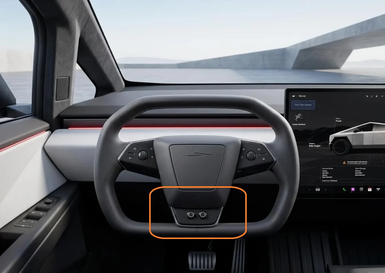 Tesla Cybertruck A Discrete Permanent Garage Door Remote install DIY 1777317450824-k
