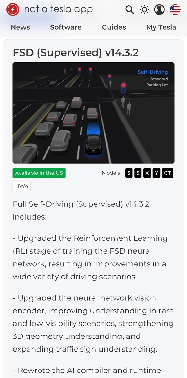 Tesla Cybertruck FSD v14.3.2 just dropped with 2026.2.9.9 update IMG_1111