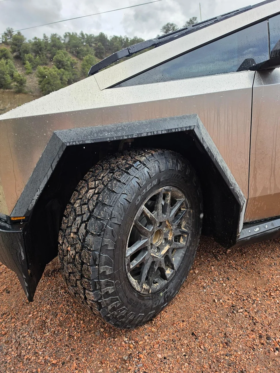 Tesla Cybertruck Toyo AT3 EV tires (285/70/r20) installed signal-2026-04-27-165729_002