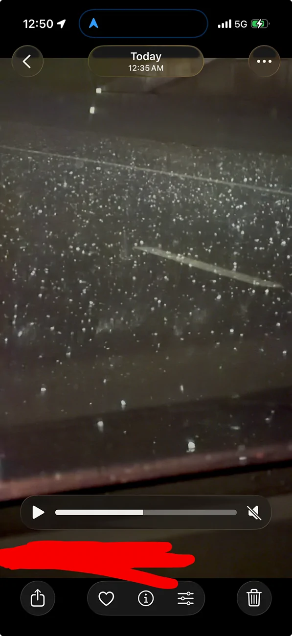 Tesla Cybertruck Accidentally Drove My Cybertruck Through An Insane Hail Storm IMG_2354