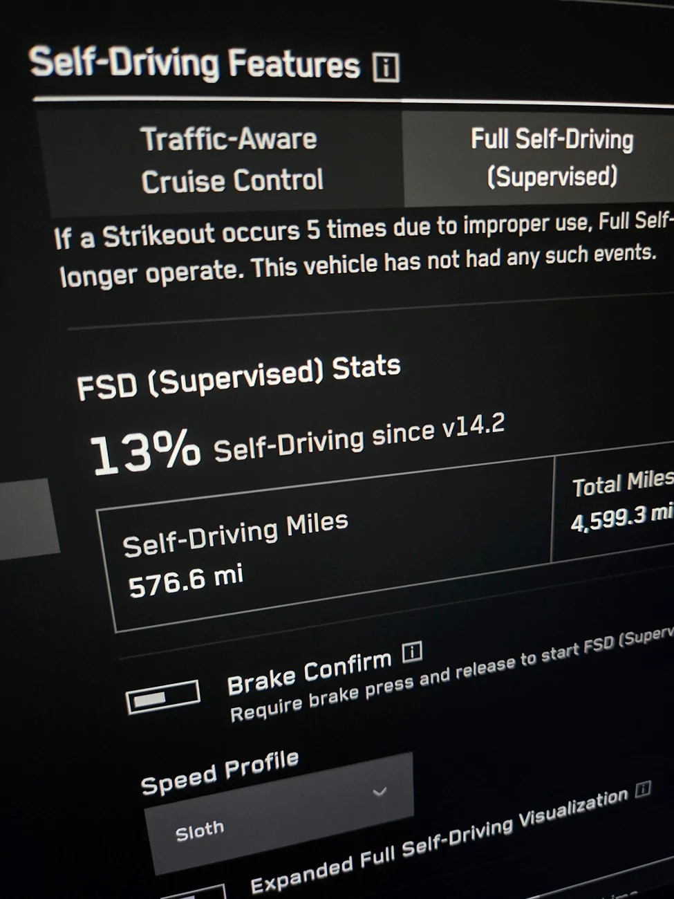 Tesla Cybertruck I just got a speeding ticket in FSD Hurry Mode for 9 miles over. 20260429_201837